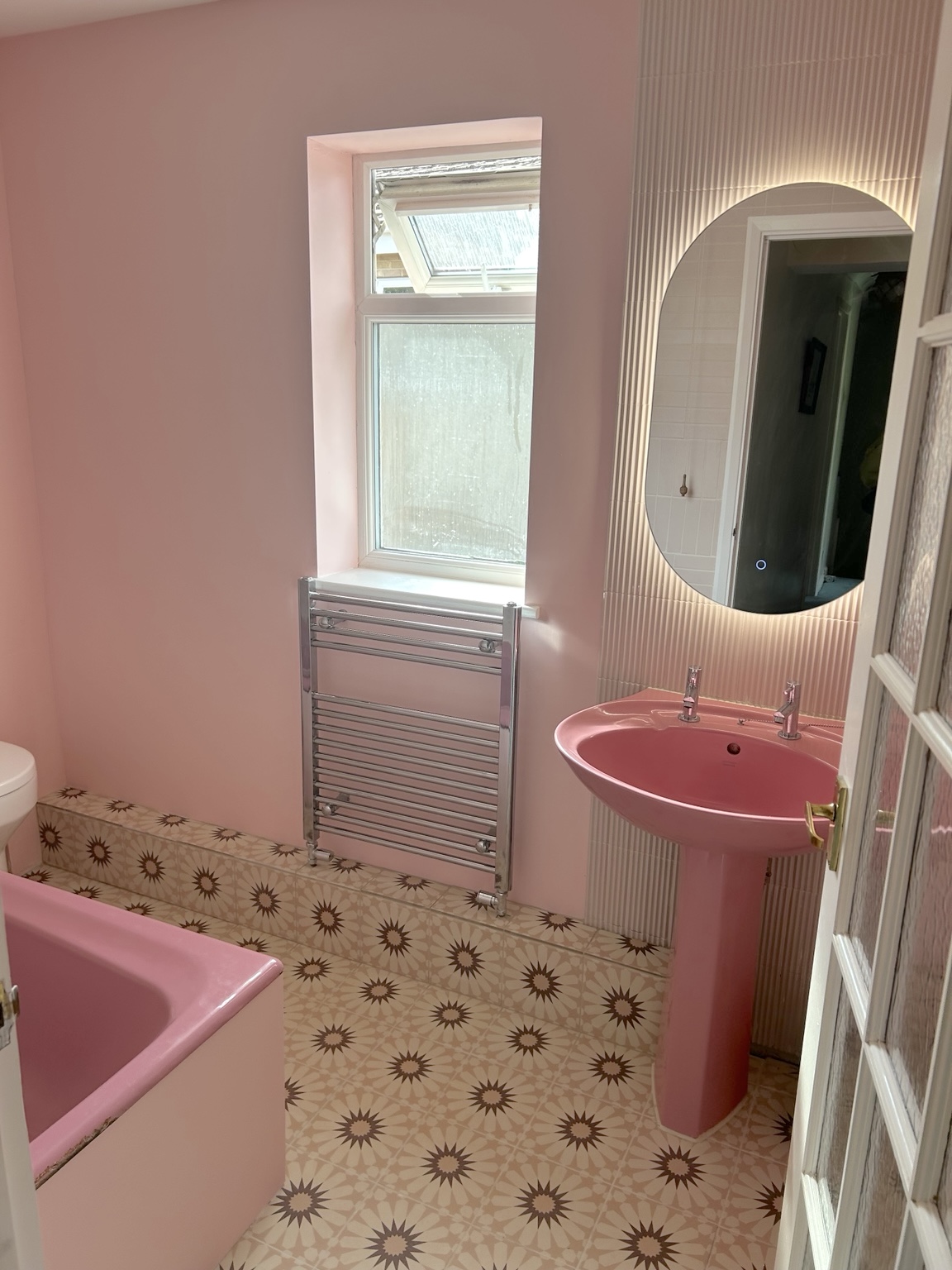Pink Bathroom Refresh in Bedfordshire